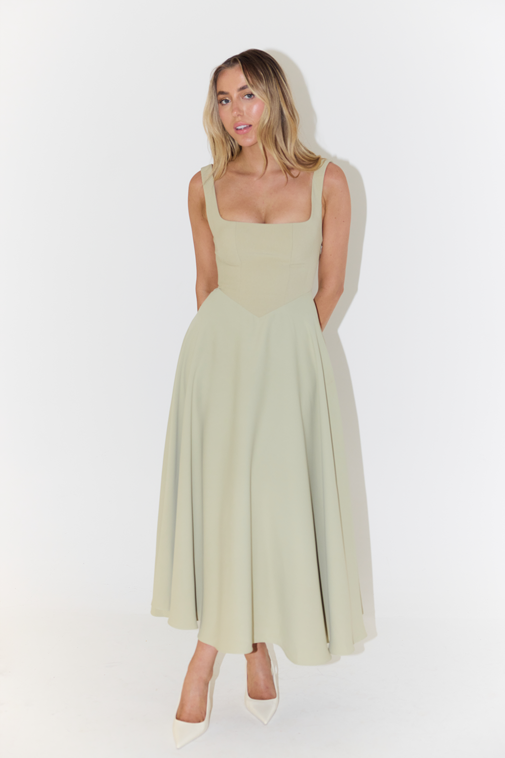 Anastasia | Square-Neck Women's Party Dress