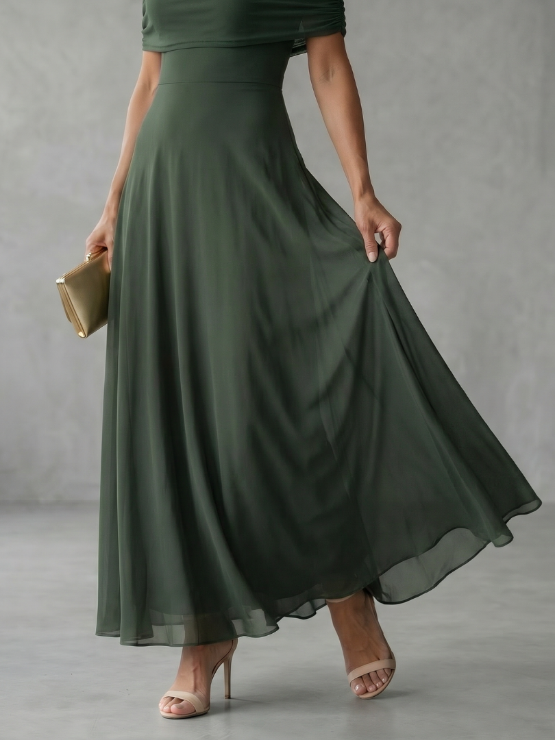 Georgiana | Off-Shoulder Fitted Women's Wedding Guest Dress