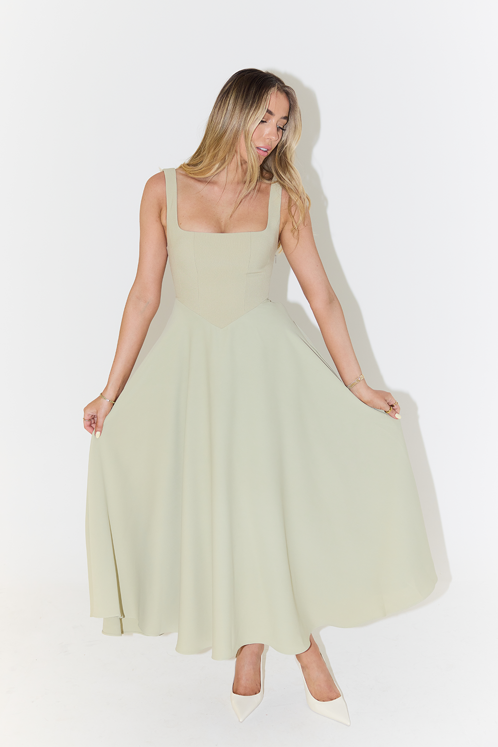 Anastasia | Square-Neck Women's Party Dress