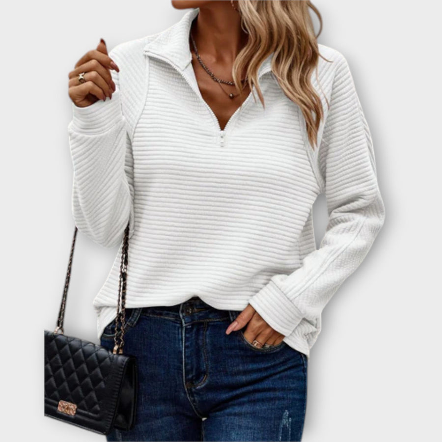 Demelza | Sophisticated Zip Women's Sweater