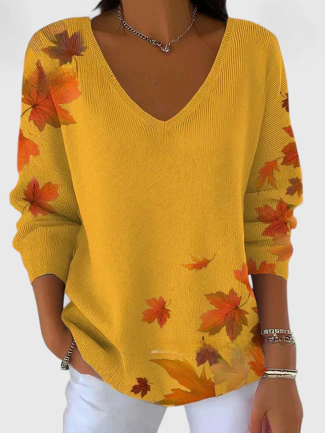 Zennora | Elegant V-Neck Women's Sweater