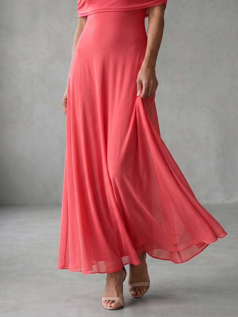 Georgiana | Off-Shoulder Fitted Women's Wedding Guest Dress
