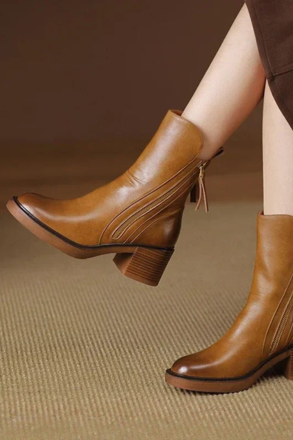 Cleo | Classic Block Heel Ankle Boots