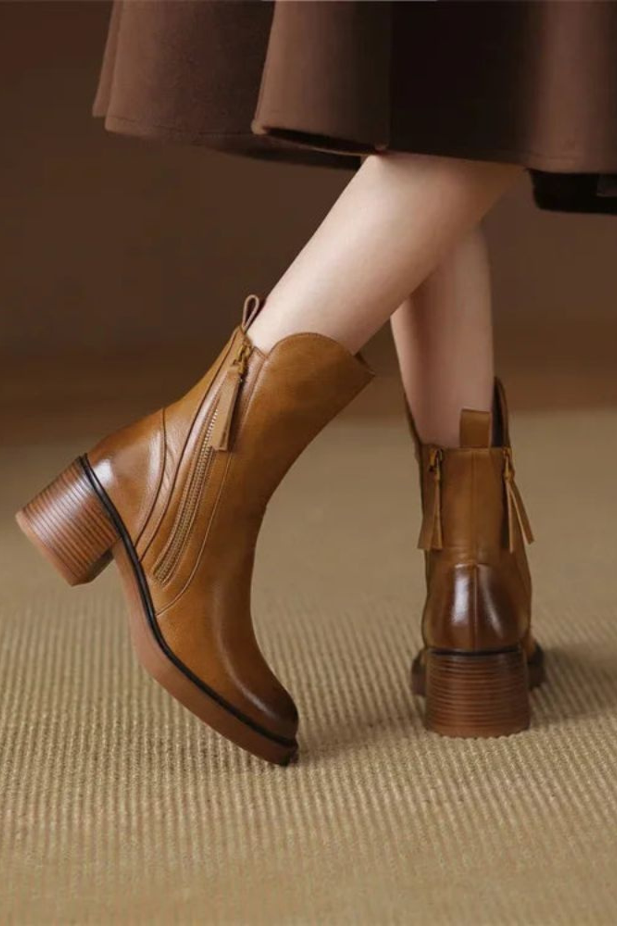 Cleo | Classic Block Heel Ankle Boots