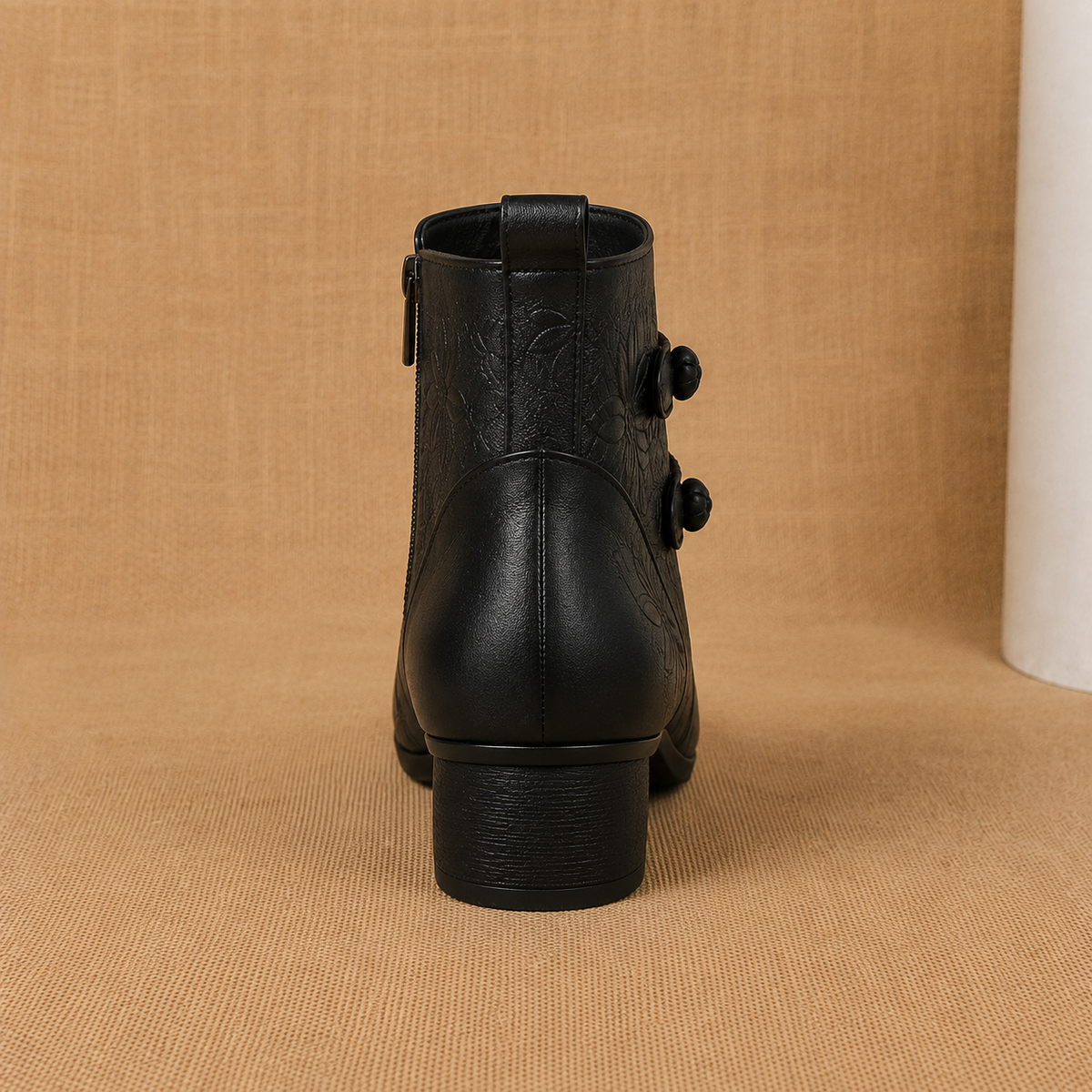 Sasha | Polished Leather Ankle Boots