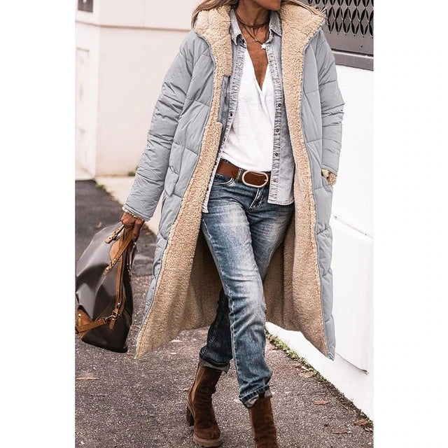 Helena | Long Hooded Down Puffer Winter Coat for Cold-Weather