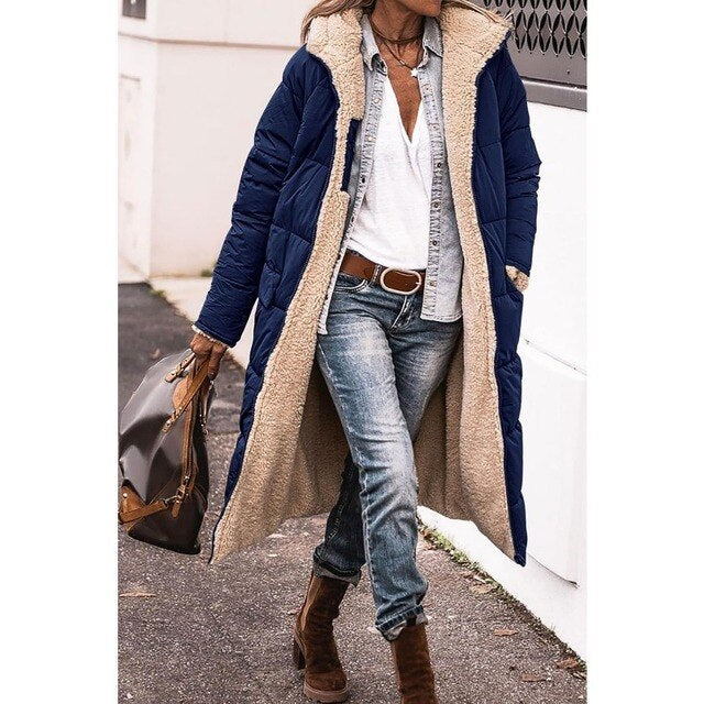 Helena | Long Hooded Down Puffer Winter Coat for Cold-Weather