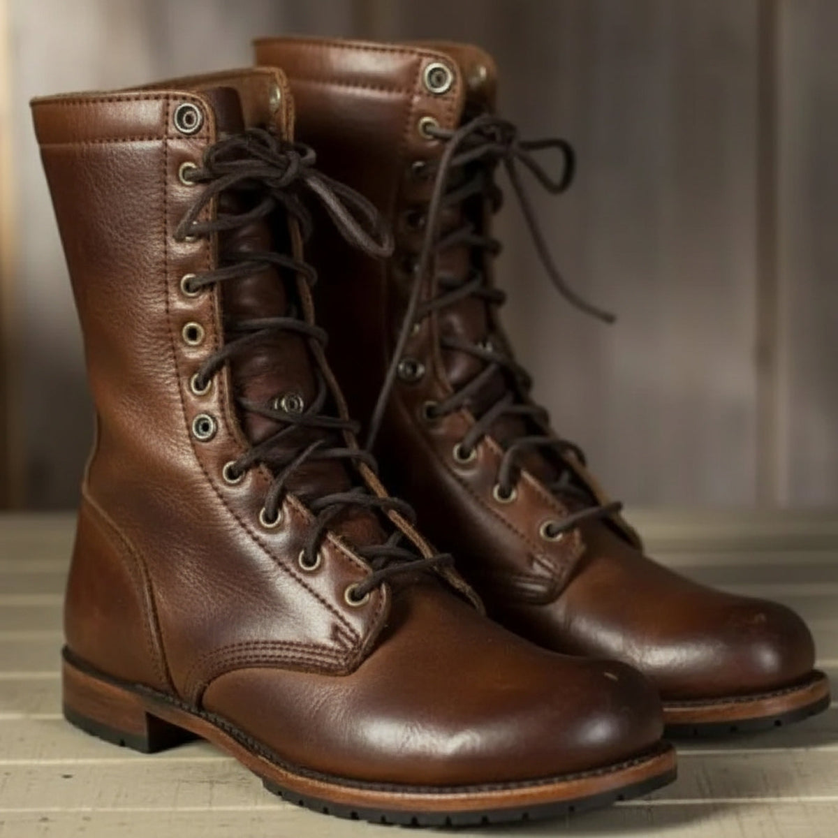 Juno | Rugged Lace-Up Combat Boots