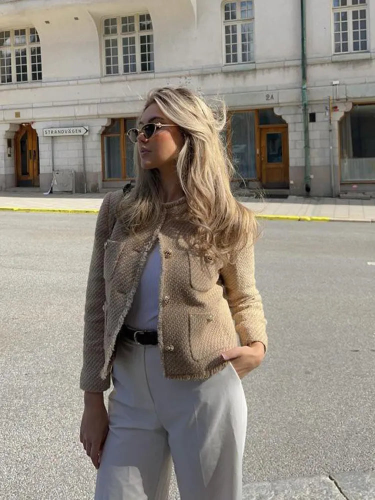 Corélia | Cropped Tweed Blazer
