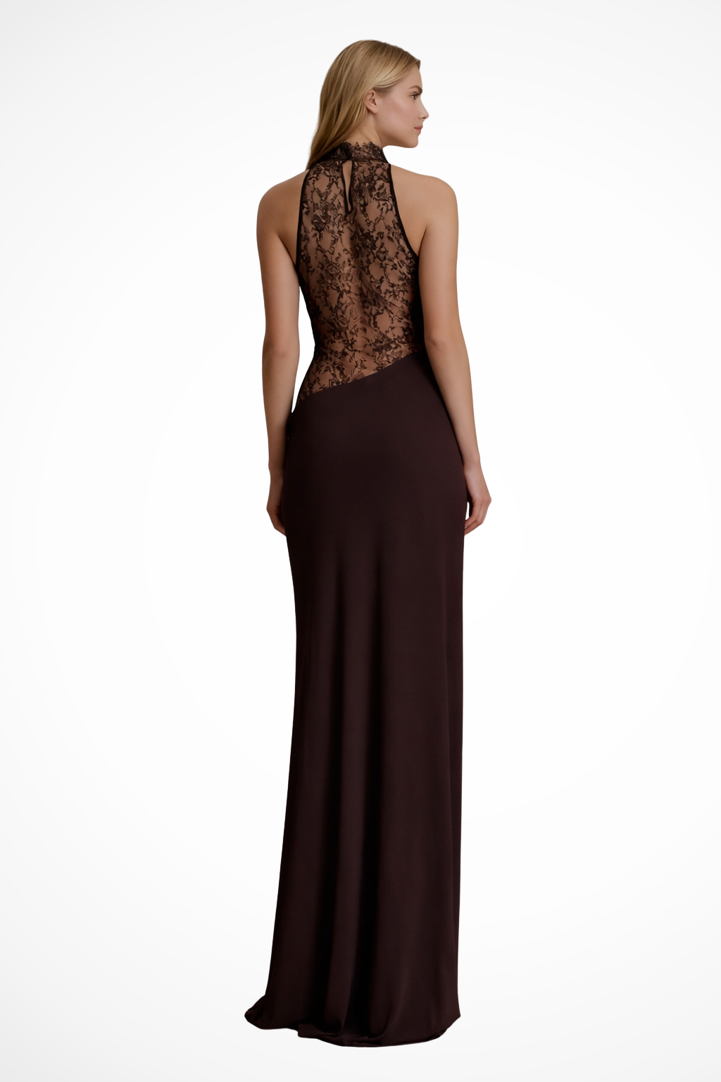 Estelle | Halter Lace Women's Wedding Guest Dress
