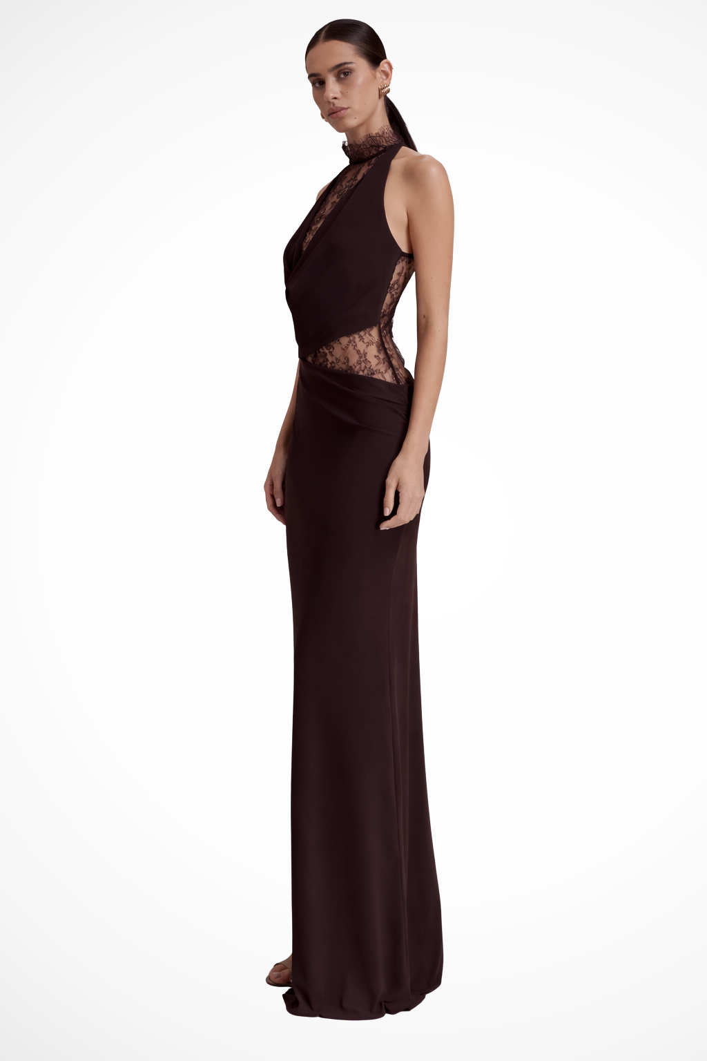 Estelle | Halter Lace Women's Wedding Guest Dress