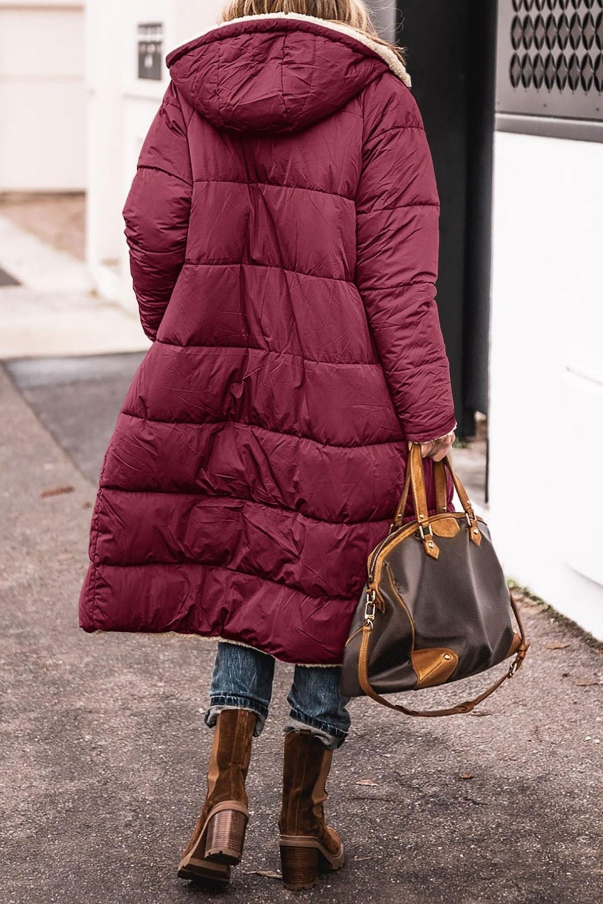 Helena | Long Hooded Down Puffer Winter Coat for Cold-Weather