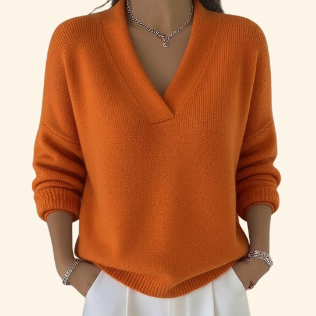 Calla | Elegant V-Neck Women's Sweater