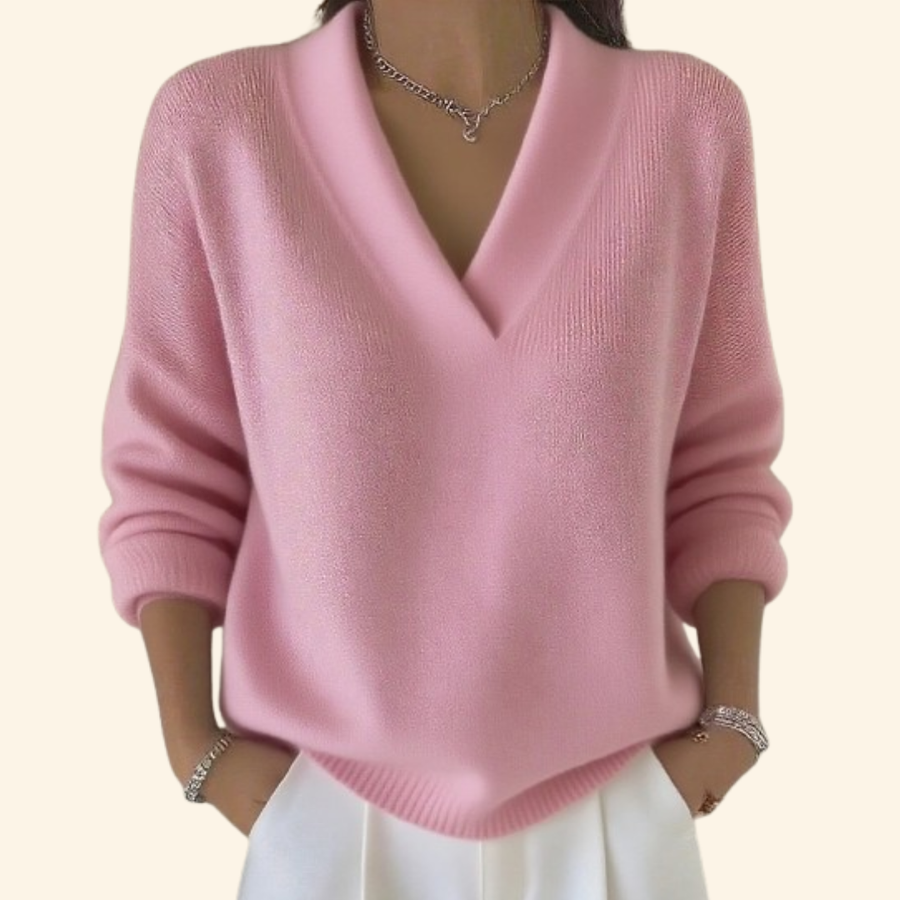 Calla | Elegant V-Neck Women's Sweater