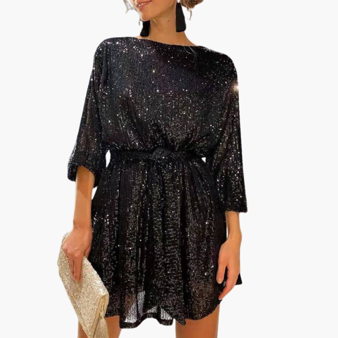 Juliette | Rhinestone Belted Women's Party Dress