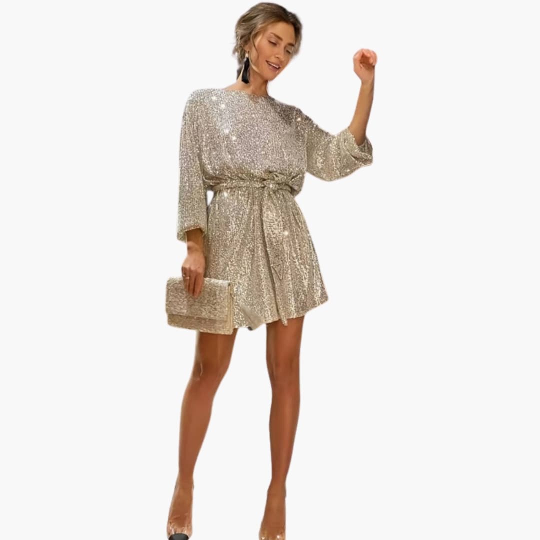 Juliette | Rhinestone Belted Women's Party Dress