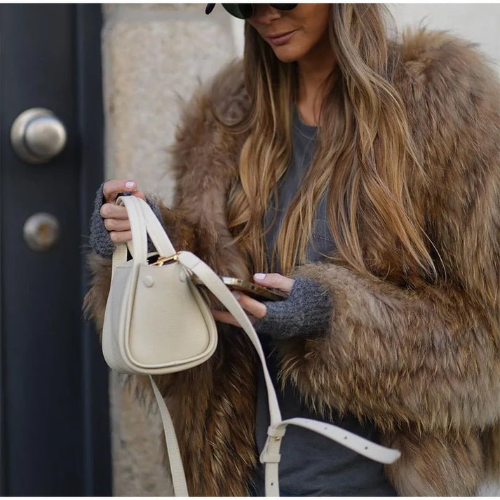 Marigold | Oversized Plush Faux Fur Coat