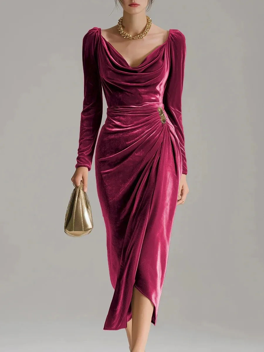 Florentine | Ruched Velvet Women's Party Dress