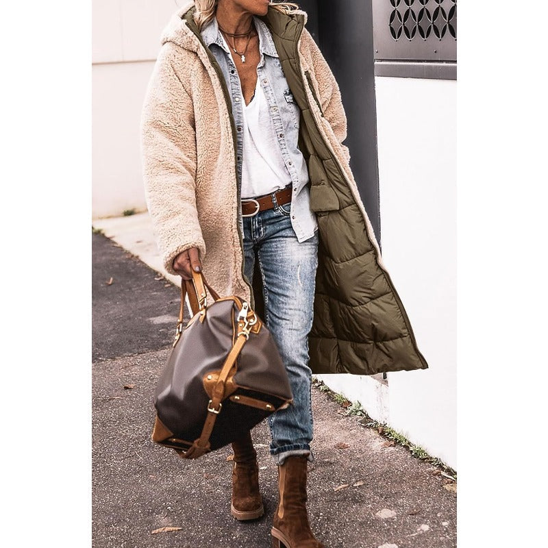 Helena | Long Hooded Down Puffer Winter Coat for Cold-Weather