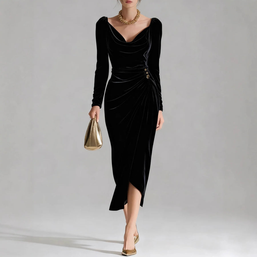 Florentine | Ruched Velvet Women's Party Dress