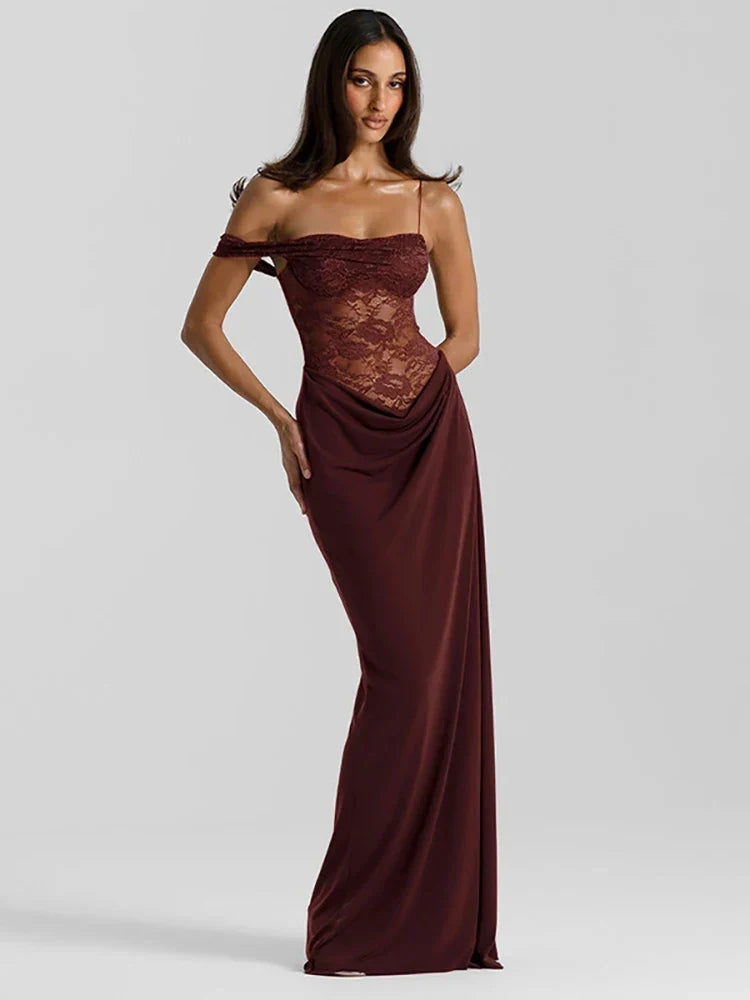 Lavinia | Off-Shoulder Lace Women's Evening Dress