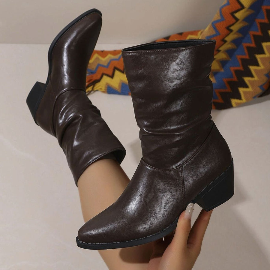 Lucienne | Relaxed Slouch Pointed Toe Ankle Boots