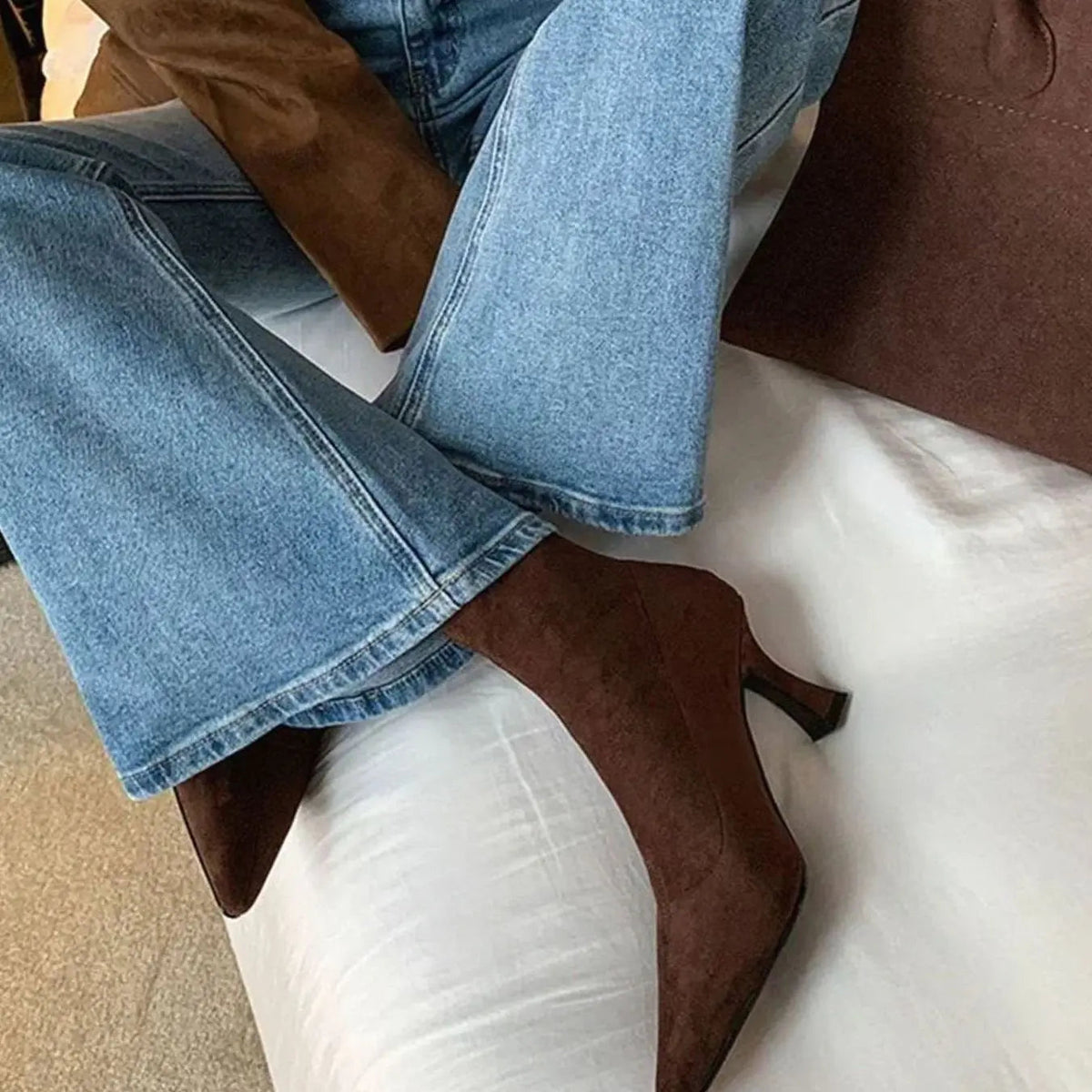 Mabel | Elegant Kitten Heel Ankle Boots