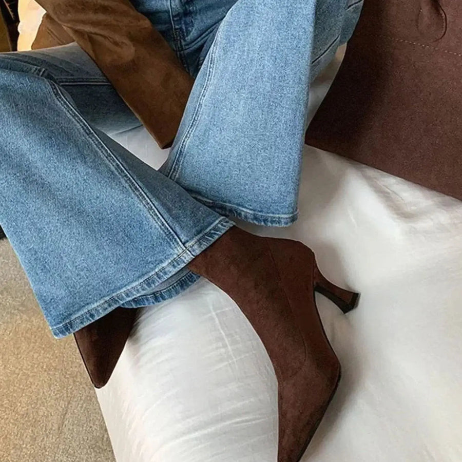 Mabel | Elegant Kitten Heel Ankle Boots