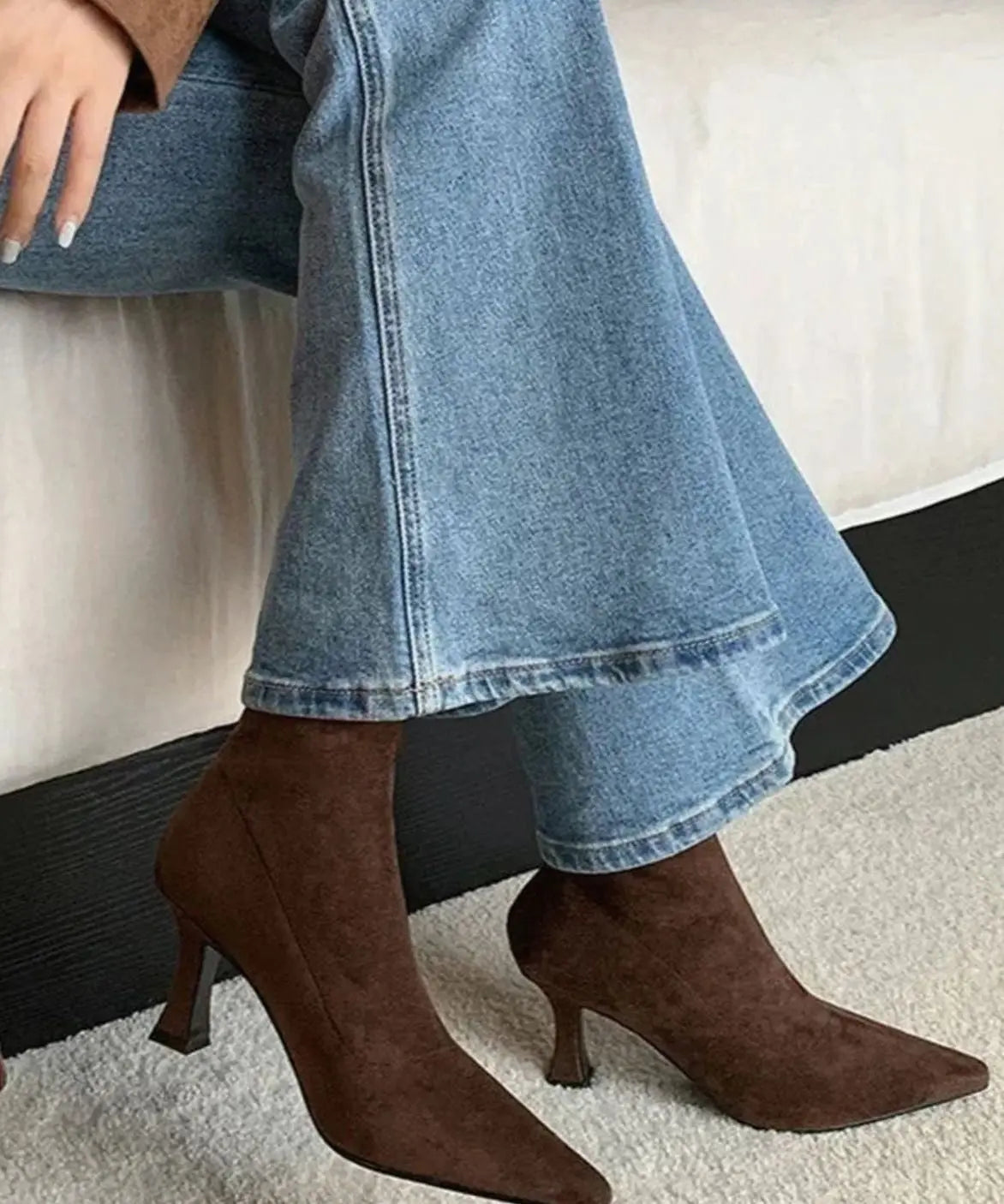Mabel | Elegant Kitten Heel Ankle Boots