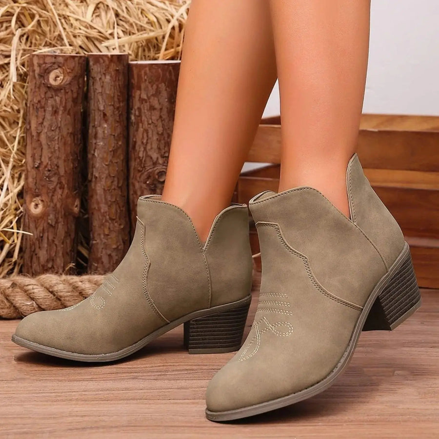 Nova | Bold Western Ankle Boots