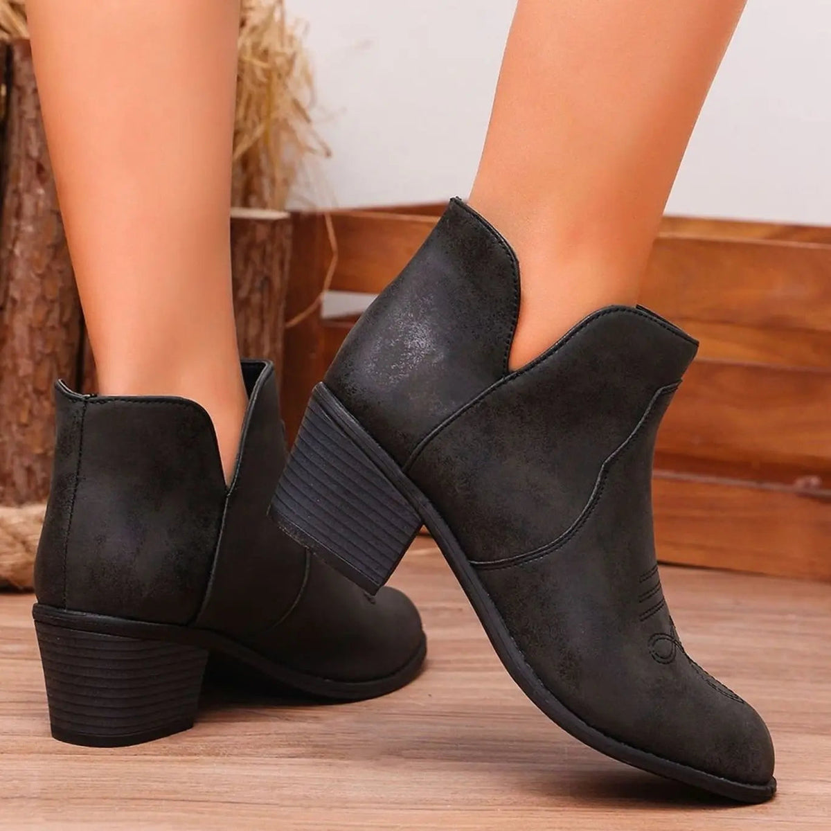 Nova | Bold Western Ankle Boots