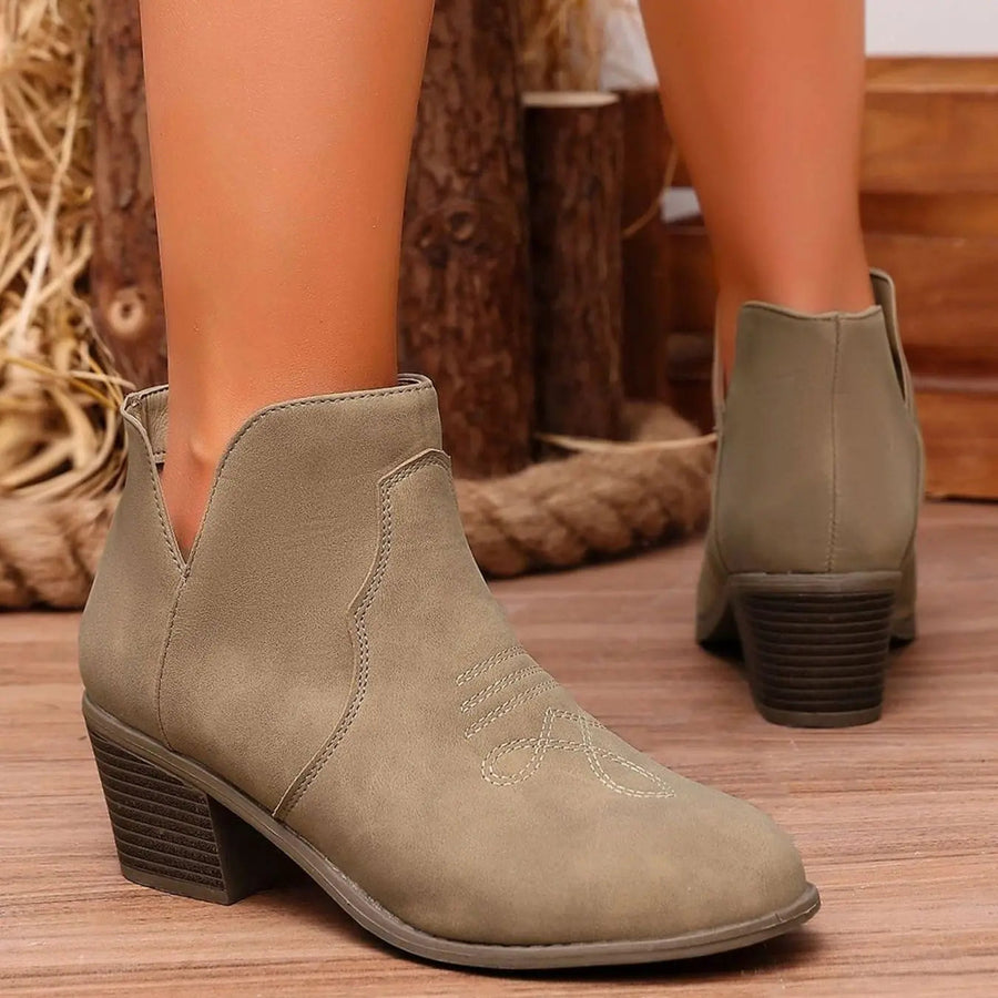 Nova | Bold Western Ankle Boots