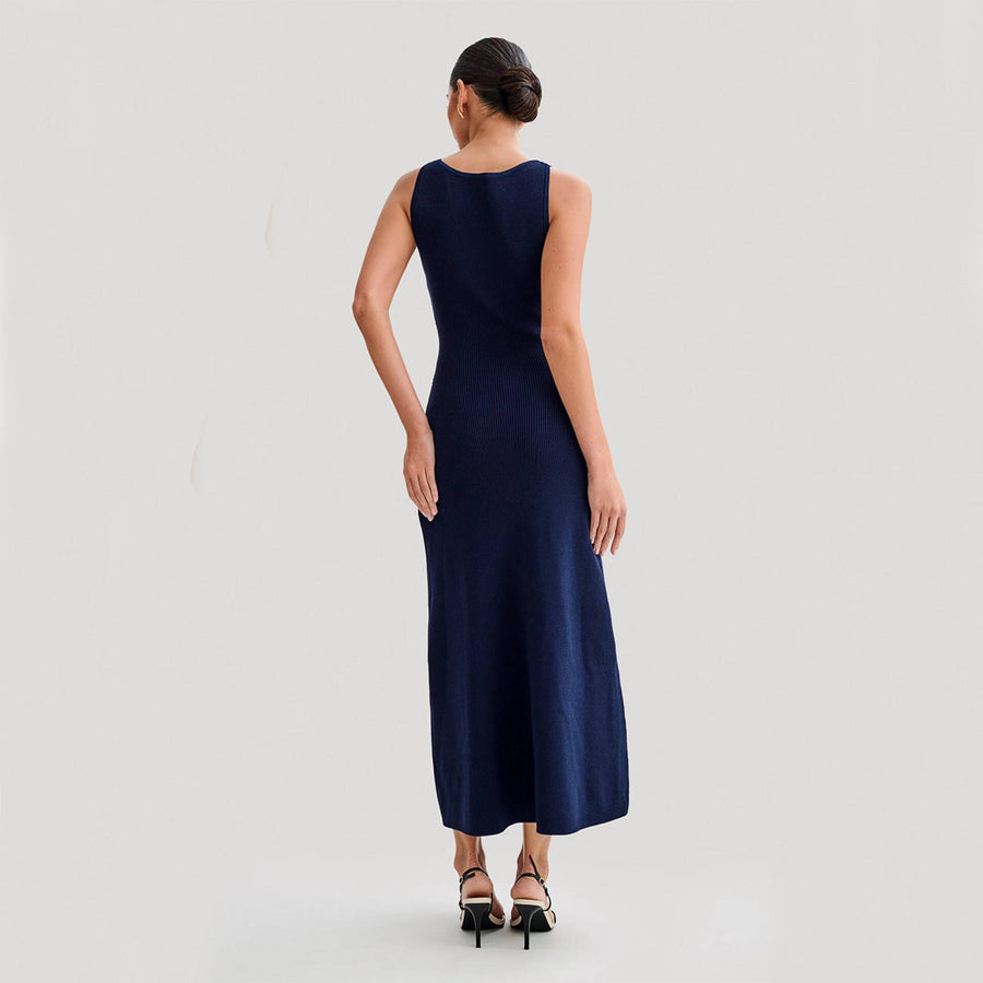 Adeline | Button-Front Knit Women's Party Dress