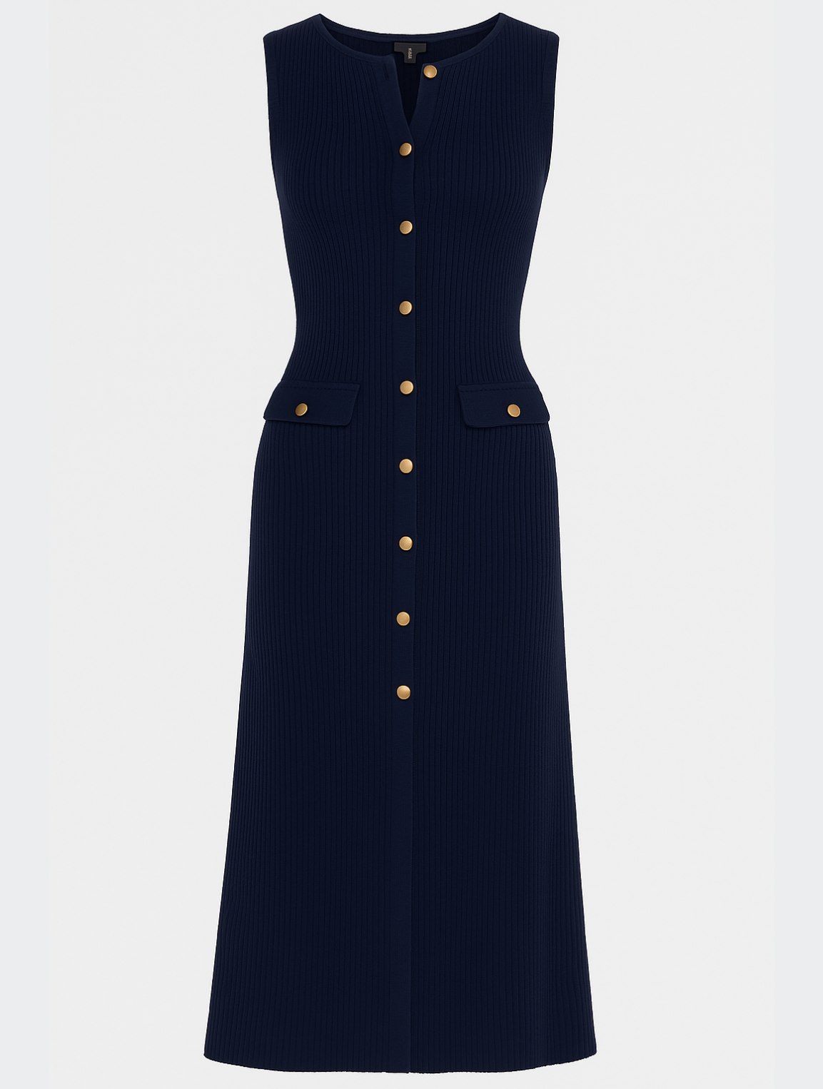 Adeline | Button-Front Knit Women's Party Dress