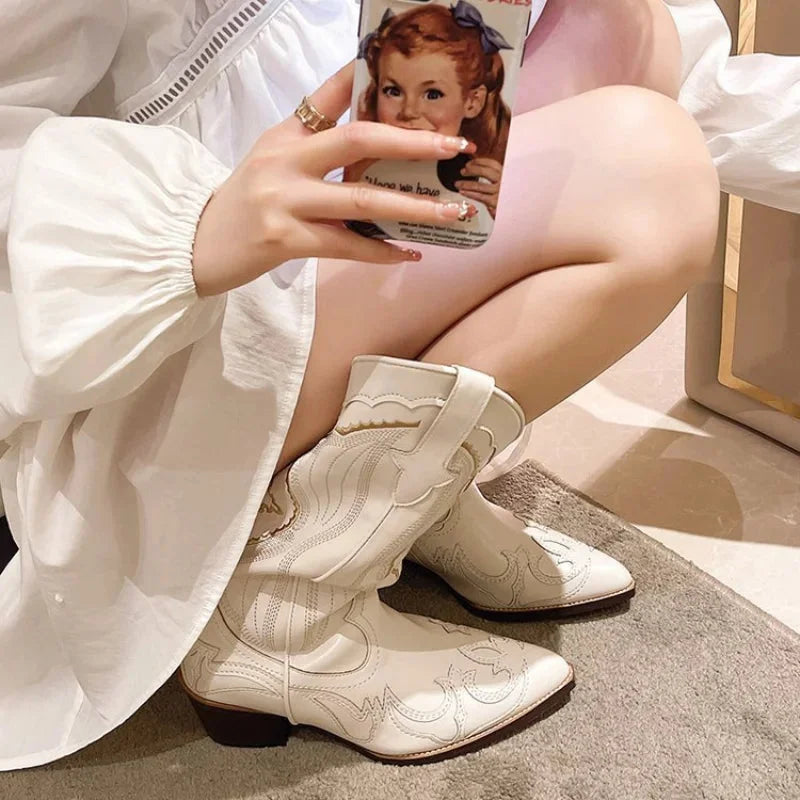 Portia | Bold Autumn Western Cowboy Boots