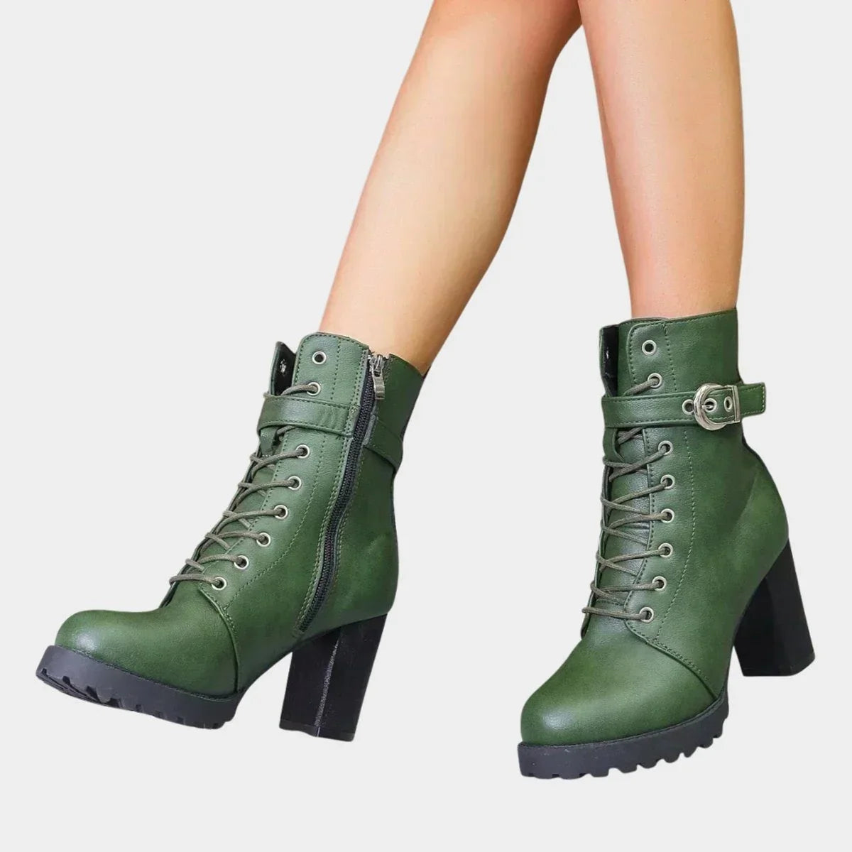 Tessa | Rugged Lace-Up Ankle Boots