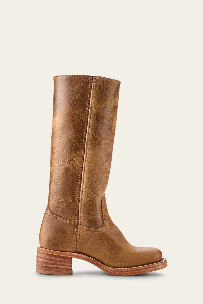 Leonie | Leather and Suede Women Knee High Boots for Winter