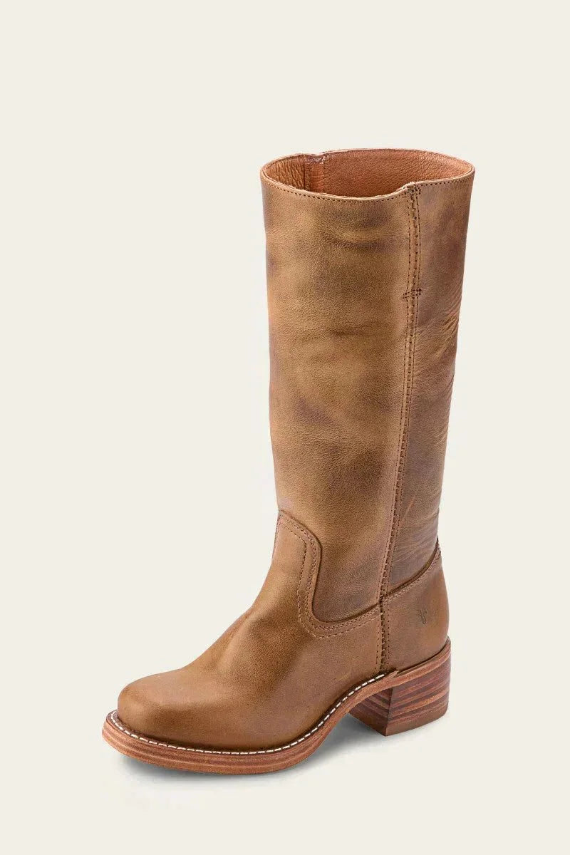 Leonie | Leather and Suede Women Knee High Boots for Winter