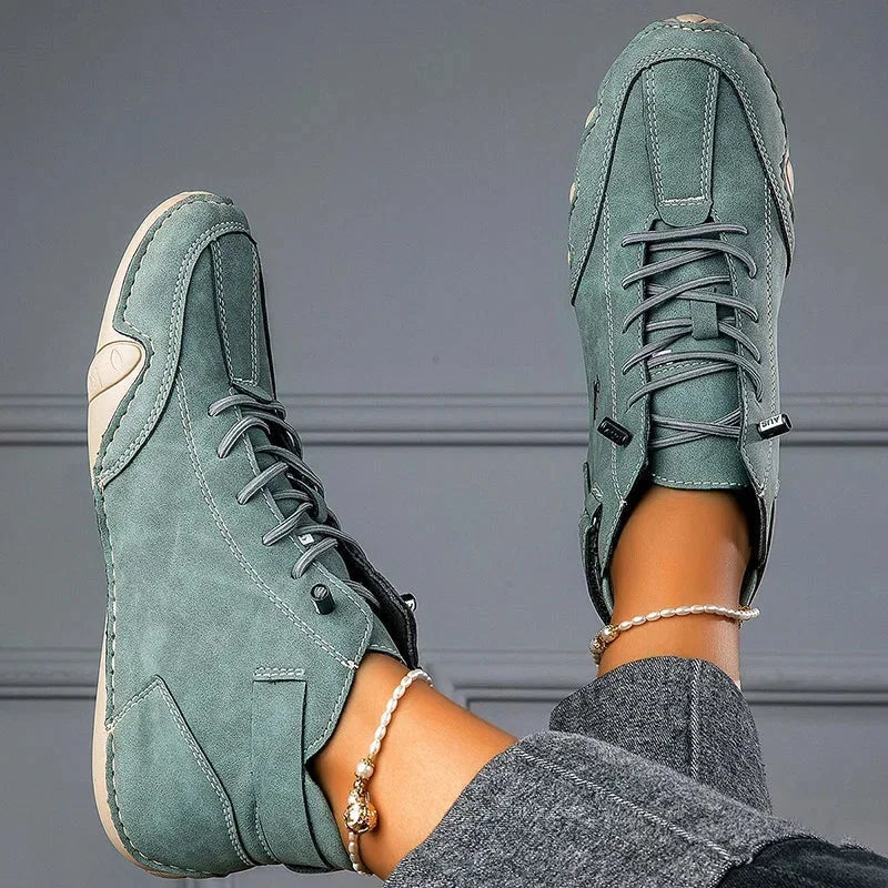 Nina | Sturdy Lace-Up Ankle Boots