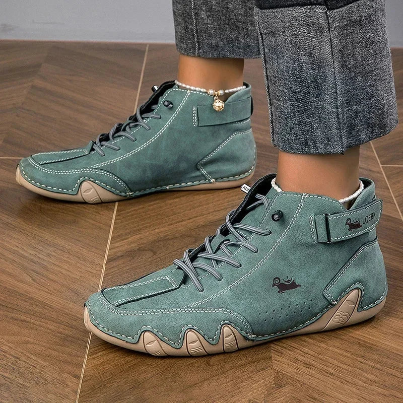 Nina | Sturdy Lace-Up Ankle Boots