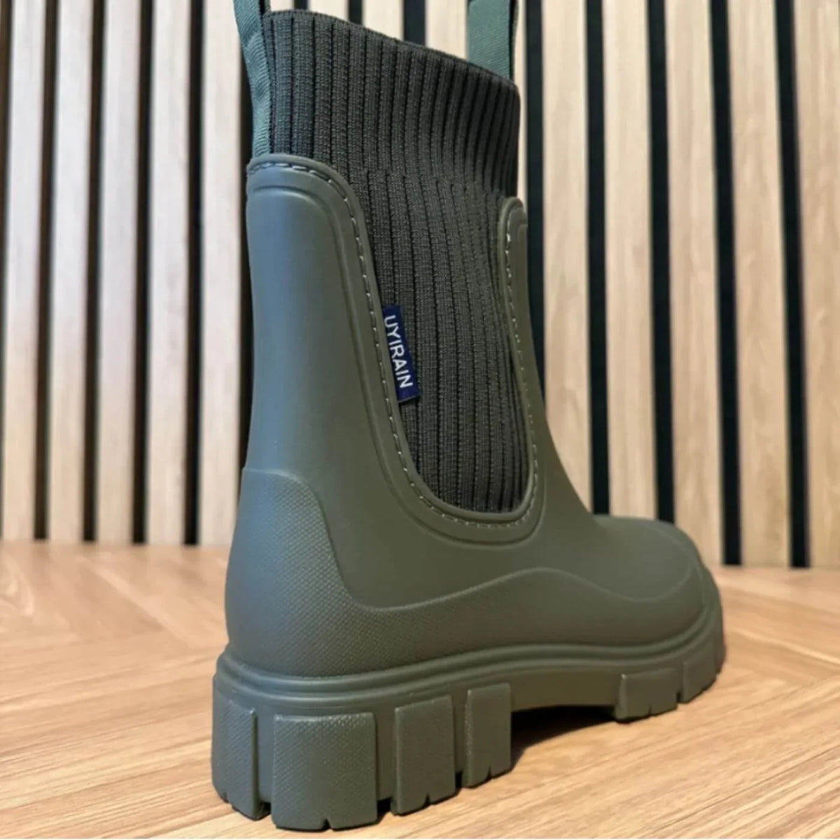 Skye | Cosy Ribbed Cuff Ankle Boots