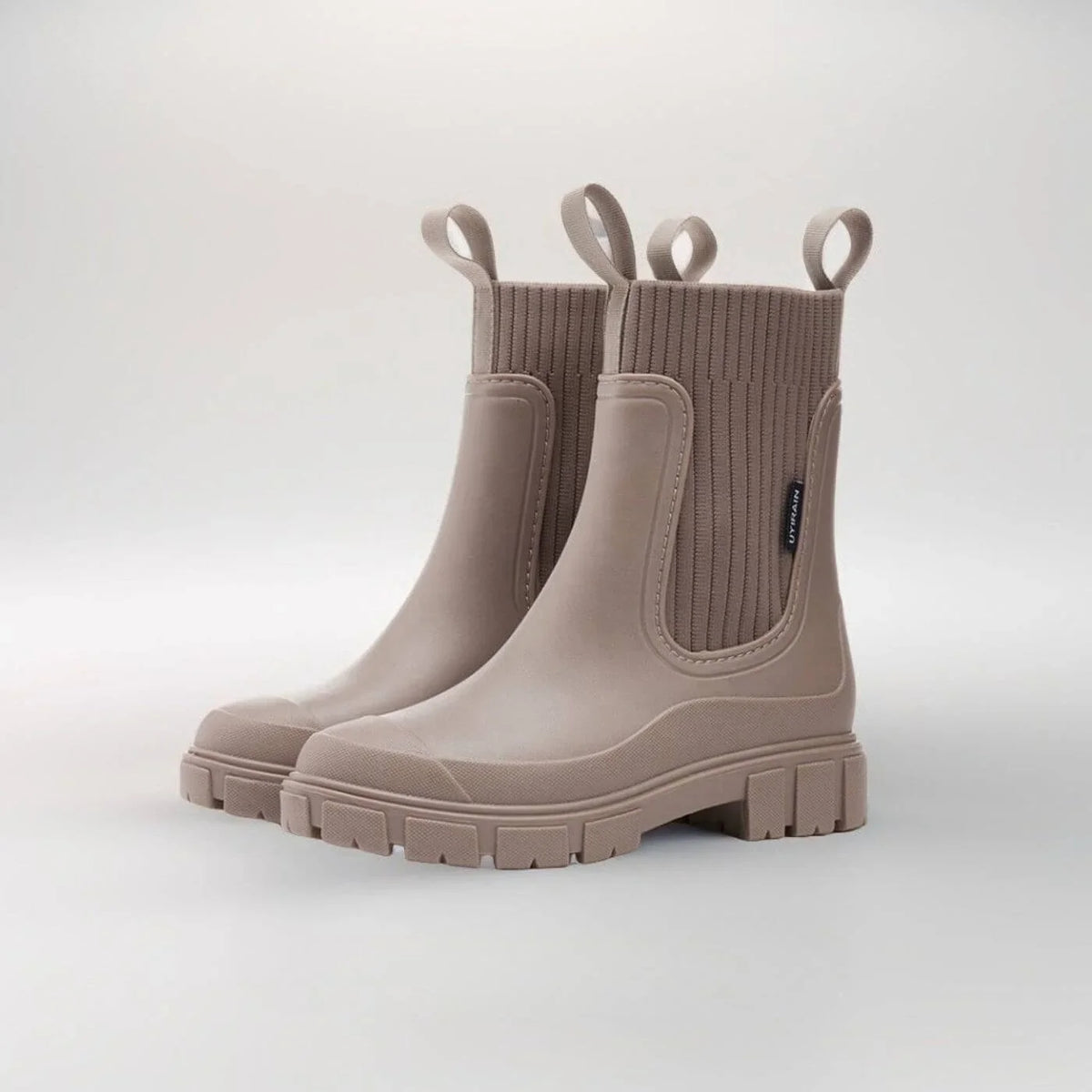 Skye | Cosy Ribbed Cuff Ankle Boots