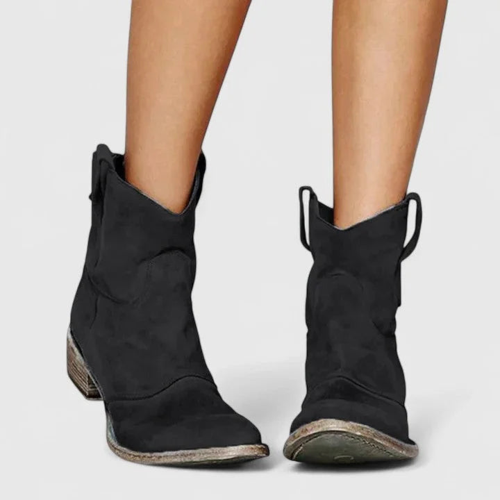Nessa | Western Slouchy Ankle Boots