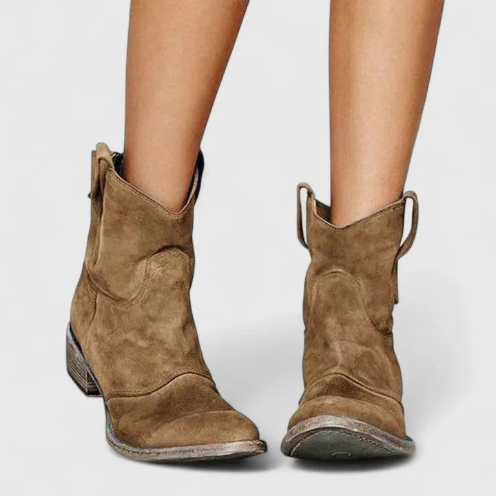 Nessa | Western Slouchy Ankle Boots
