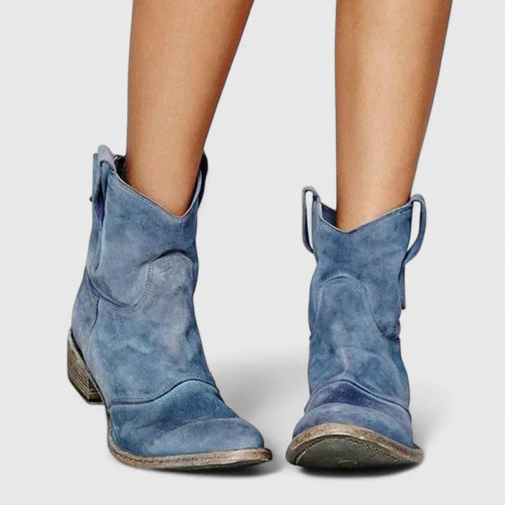 Nessa | Western Slouchy Ankle Boots