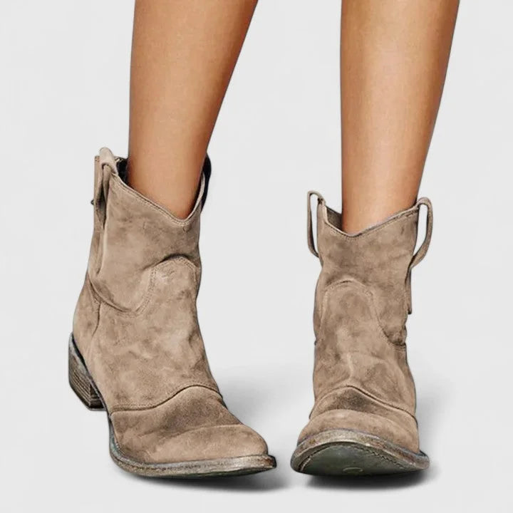 Nessa | Western Slouchy Ankle Boots