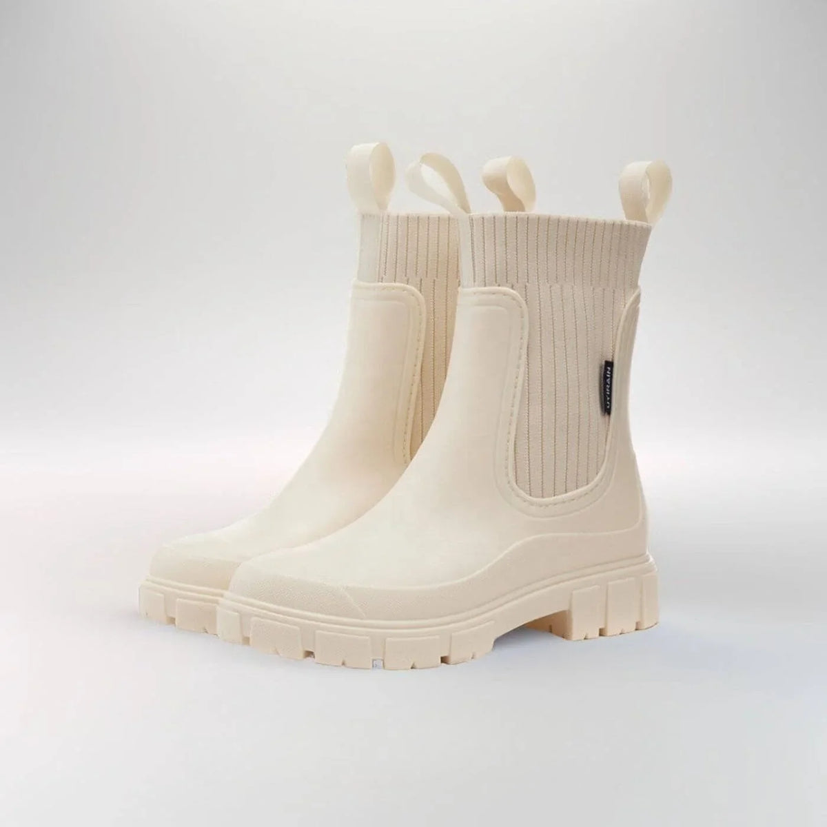 Skye | Cosy Ribbed Cuff Ankle Boots