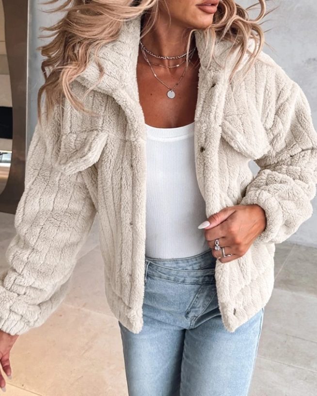 Tess | Oversized Sherpa Jacket for Winter