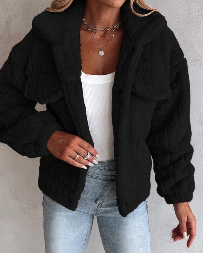 Tess | Oversized Sherpa Jacket for Winter