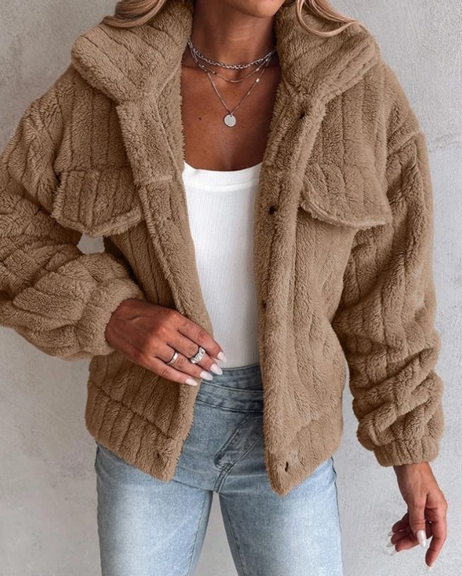 Tess | Oversized Sherpa Jacket for Winter
